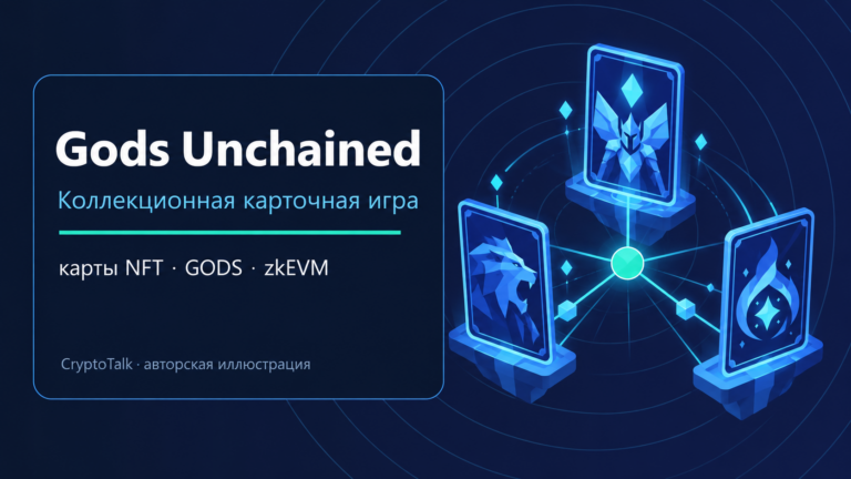 Обзор Gods Unchained: карточная стратегия, карты NFT, GODS и Immutable zkEVM