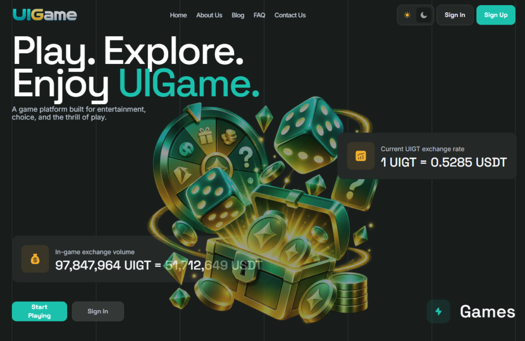 Текущее изображение: UIGame — игровой интерфейс платформы с UIGT и HiB